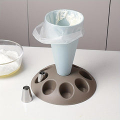 Pastry Bag Stand Baking Tool Cupcake Nozzle Holder Kitchen Gadgets