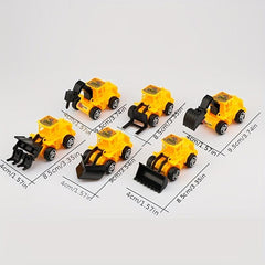 11pcs Engineering Vehicle Cake Toppers for Themed Birthday Cakes
