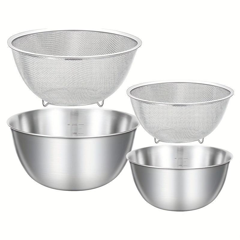 304 Stainless Steel Mixing Bowl Kitchen Gadgets Accessories