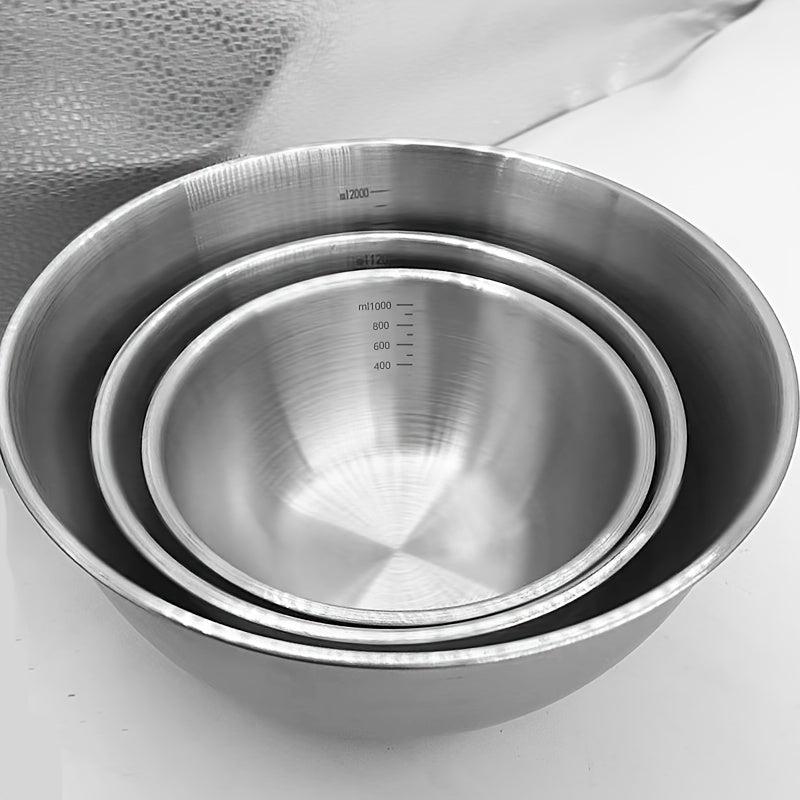 304 Stainless Steel Mixing Bowl Kitchen Gadgets Accessories