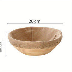 Small Round Sourdough Proofing Basket Rattan Braided Bread Dough Basket