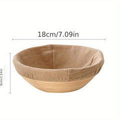 Small Round Sourdough Proofing Basket Rattan Braided Bread Dough Basket