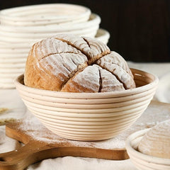 Small Round Sourdough Proofing Basket Rattan Braided Bread Dough Basket