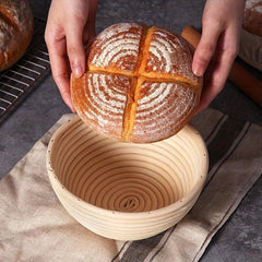 Small Round Sourdough Proofing Basket Rattan Braided Bread Dough Basket