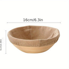 Small Round Sourdough Proofing Basket Rattan Braided Bread Dough Basket