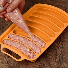 Silicone Sausage Mold 6/10 Cavities Hot Dog Mold Kitchen Gadget