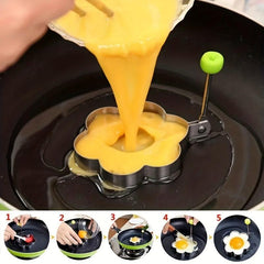 5pcs Stainless Steel Egg Pancake Shaper Mould Frying Egg Cooking Tools