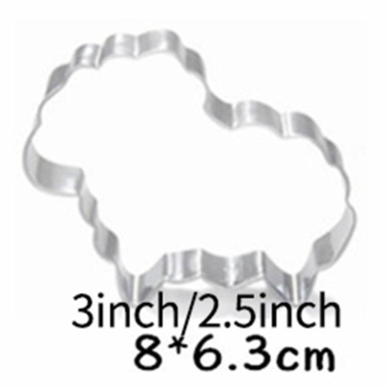 Sheep Biscuit Mold Stainless Steel Cookie Cut Cake Mold