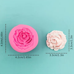 Rose Flower Silicone Mold for Cake Topper and Soap Making