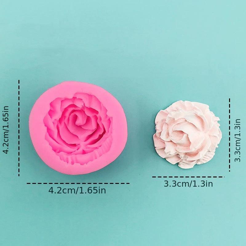 Rose Flower Silicone Mold for Cake Topper and Soap Making