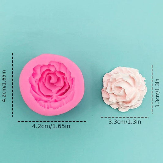 Rose Flower Silicone Mold for Cake Topper and Soap Making
