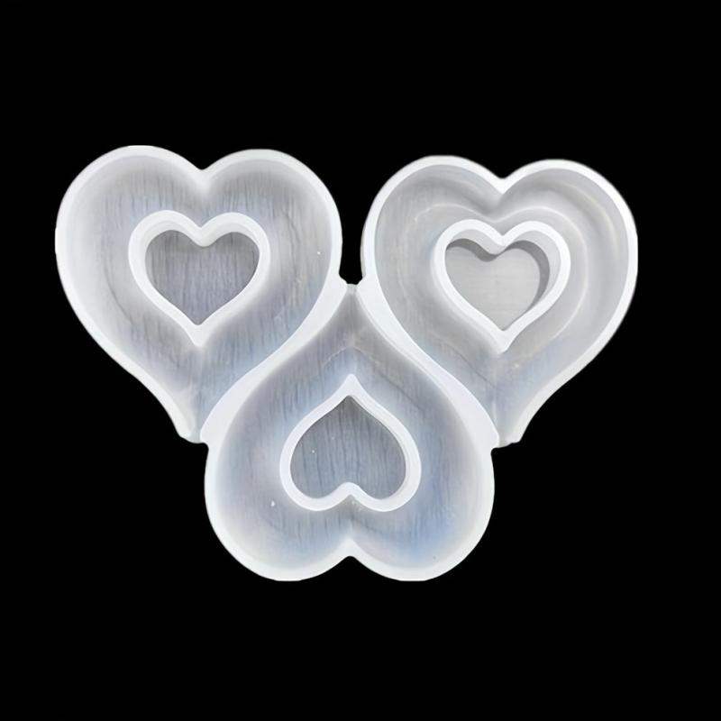 1pc Hollow Heart Shape Silicone Lollipop Molds Chocolate Candy Cheese Mould
