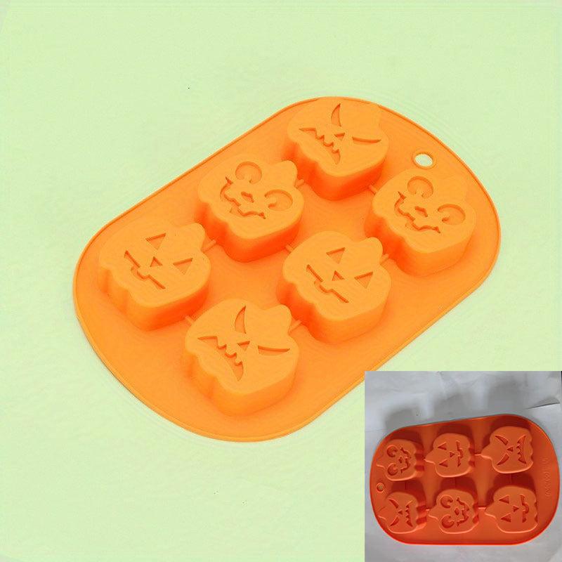 Halloween 3D Silicone Mold Ghost Pumpkin Cake Pudding Mold DIY Cake