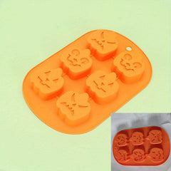 Halloween 3D Silicone Mold Ghost Pumpkin Cake Pudding Mold DIY Cake