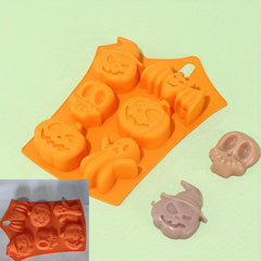 Halloween 3D Silicone Mold Ghost Pumpkin Cake Pudding Mold DIY Cake