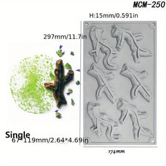 3D Silicone Chocolate Mold for DIY Cake Decorating - Strawberry Orange Mushroom