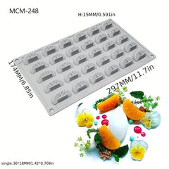 3D Silicone Chocolate Mold for DIY Cake Decorating - Strawberry Orange Mushroom