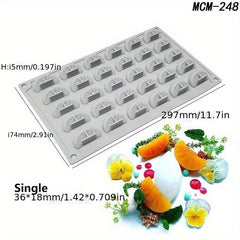 3D Silicone Chocolate Mold for DIY Cake Decorating - Strawberry Orange Mushroom