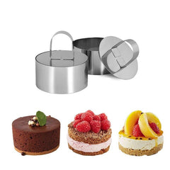 8pcs Round Cake Mold Stainless Steel Mousse Mold 8.0Cm Diameter