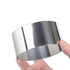 8pcs Round Cake Mold Stainless Steel Mousse Mold 8.0Cm Diameter