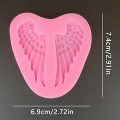 3D Silicone Mold Wings Fondant Mold DIY Pudding Chocolate Crystal Candy