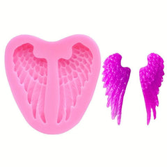 3D Silicone Mold Wings Fondant Mold DIY Pudding Chocolate Crystal Candy