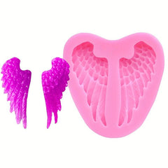 3D Silicone Mold Wings Fondant Mold DIY Pudding Chocolate Crystal Candy