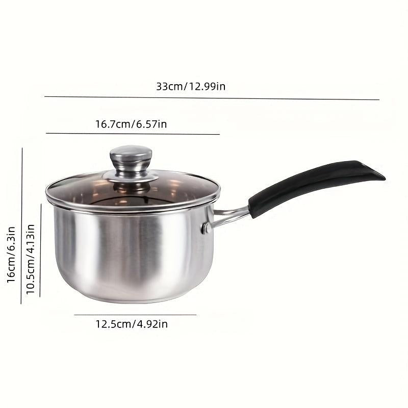 Set of 2 Stainless Steel Milk Pot Filter Basket for Pasta and Fried Food