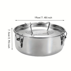 1pc Flan Mold Stainless Steel Steamer Pot 19cm Instant Pot Kitchen Utensils