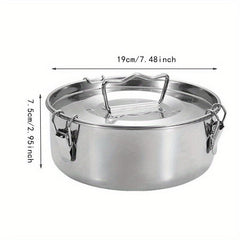 1pc Flan Mold Stainless Steel Steamer Pot 19cm Instant Pot Kitchen Utensils