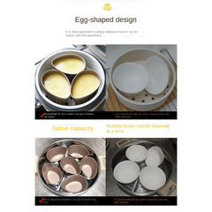 1pc Steamer Moulds For Soft And Tender Steamed Eggs Egg Custard Cup