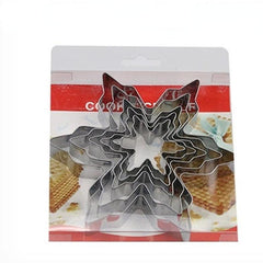 5pcs Snowflake Cookie Molds Stainless Steel Cake Ice Snowflake Cookie Molds