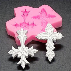 Cross Chocolate Mold 3D Silicone Mold Baptism Candy Mold Fondant Mold