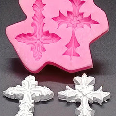 Cross Chocolate Mold 3D Silicone Mold Baptism Candy Mold Fondant Mold