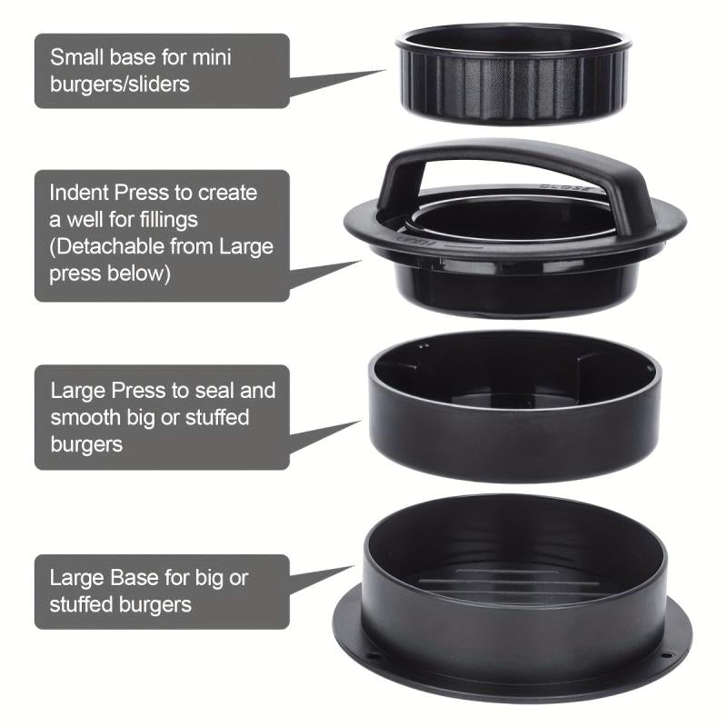 Non Stick Burger Press Patty Maker Hamburger Mold Stuffed Meat Sliders