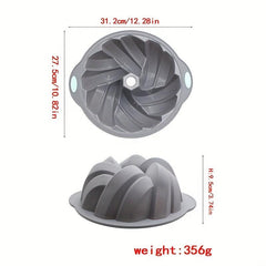 1pc Silicone Flower Cake Pan Set Non stick Baking Mold