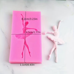Dancer Silicone Mold Cake Decorating Chocolate Gumpaste Easy Release Non Stick