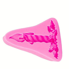 3D Holly Leaf Candle Fondant Mold Silicone Candy Mold DIY Cake Decoration