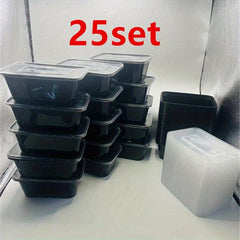 Disposable Lunch Boxes Set 50pcs Containers With Lids Microwave Safe