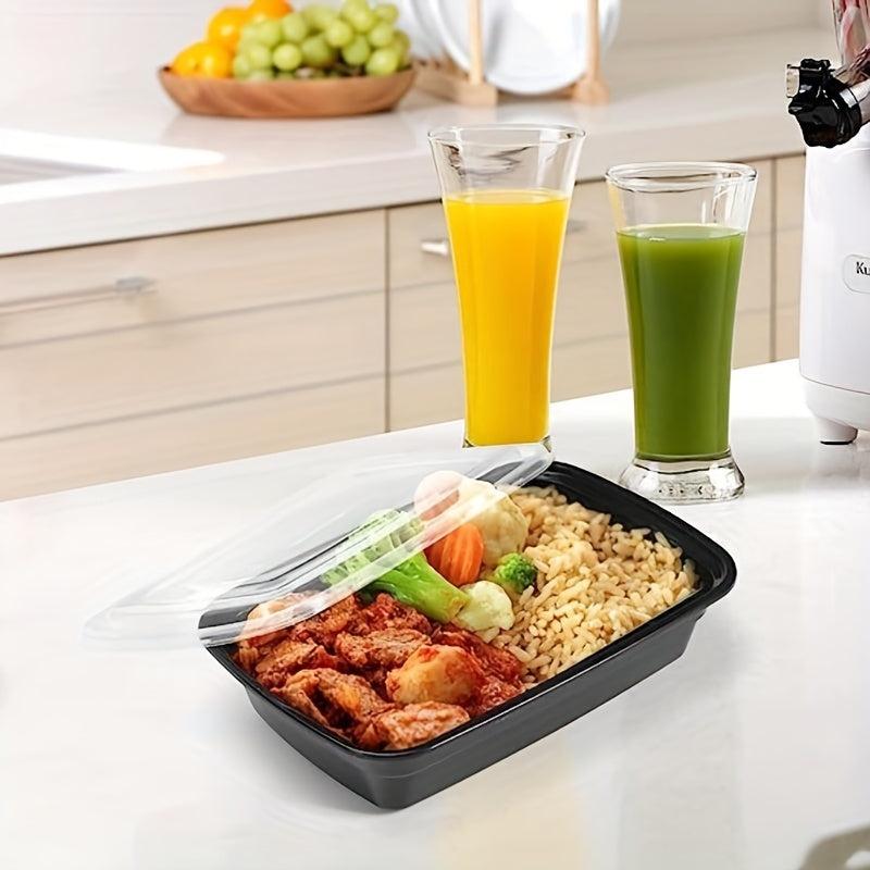 Disposable Lunch Boxes Set 50pcs Containers With Lids Microwave Safe