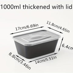 Disposable Lunch Boxes Set 50pcs Containers With Lids Microwave Safe