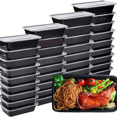 Disposable Lunch Boxes Set 50pcs Containers With Lids Microwave Safe