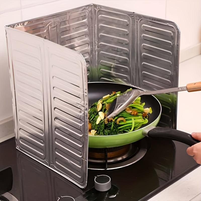 Aluminum Anti-fouling Baffle Gas Stove Splash Guard Outdoor Cooking