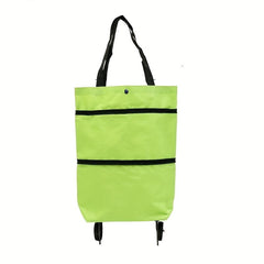 2 In 1 Folding Shopping Bag Handheld Cart