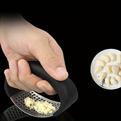 Manual Garlic Masher Stainless Steel Kitchen Gadget Kit
