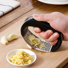 Manual Garlic Masher Stainless Steel Kitchen Gadget Kit