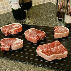 Fast Defrosting Tray Thermal Conductive Defrost Tray Aluminum Steak Plate