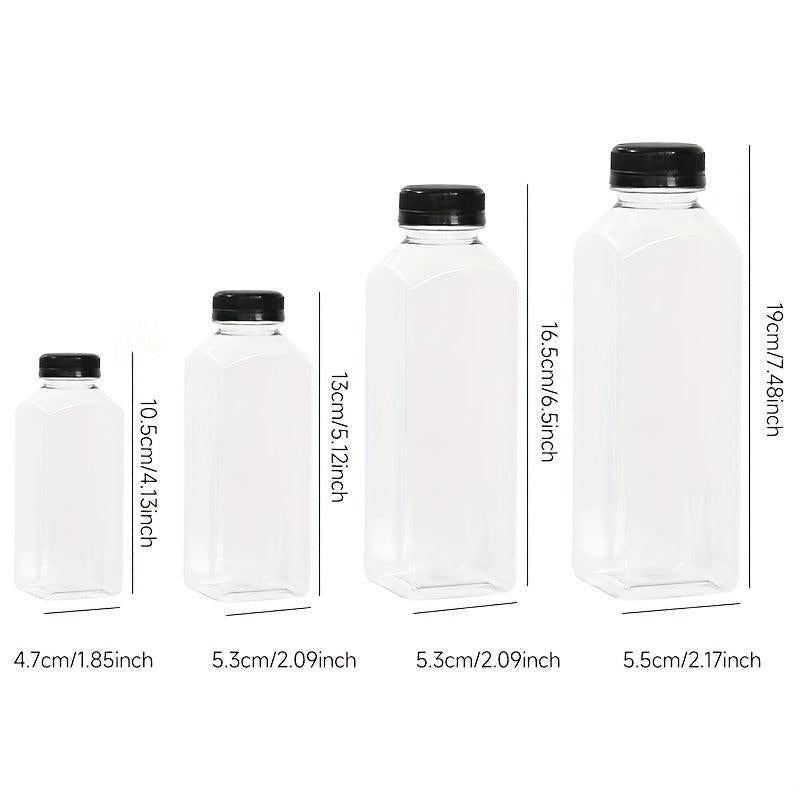 5pcs Plastic Water Bottles for School Juice Bottles with Lid