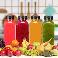 5pcs Plastic Water Bottles for School Juice Bottles with Lid