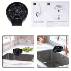 Automatic Glass Cup Washer High Pressure Kitchen Cleaner
